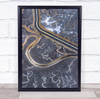 Bay Flats ariel view windy road Wall Art Print