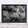 Fire Fighter Smoke Light helmet Wall Art Print