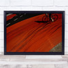 Red Corner Street Tokyo cyclist Wall Art Print