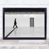 Door Street Man Cross The Line Wall Art Print