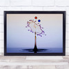 Full Colour Of The Water Drops Wall Art Print