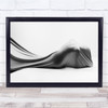 Person trapped in sheets naked Wall Art Print