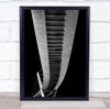 Abdoun Bridge black and white Wall Art Print