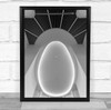 Oval building white structure Wall Art Print