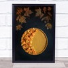 Autumn On A Plate floral pie Wall Art Print