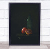 Pomegranate And Green Bottle Wall Art Print