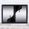 Wall mirror spiral staircase Wall Art Print