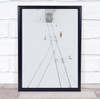 Railway Workers snow tracks Wall Art Print