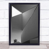 Crushed grey abstract roof Wall Art Print