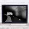 Night , Man No Name tunnel Wall Art Print