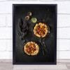 Tomato Galettes food forks Wall Art Print