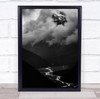 The Peak And River clouds Wall Art Print