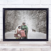Three Sisters In The Snow Wall Art Print