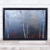 Tone thin trees forest Wall Art Print