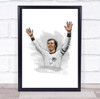 Footballer Franz Beckenbauer Football Player Watercolor Wall Art Print