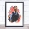 Footballer Gareth Southgate Football Player Watercolor Wall Art Print