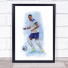 Footballer Kyle Walker Football Player Watercolor Wall Art Print