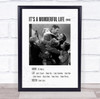 It's A Wonderful Life Polaroid Movie Vintage Film Wall Art Poster Print