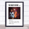 The Night Before Polaroid Movie Vintage Film Wall Art Poster Print