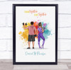 colorful Gym Romantic Gift For Him or Her Personalized Couple Print