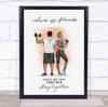 Peach Splash Gym Romantic Gift For Him or Her Personalized Couple Print