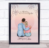 Sunset Palm Trees Romantic Gift For Him or Her Personalized Couple Print