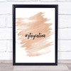 Staycation Quote Print Watercolour Wall Art