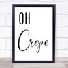 Oh Crepe Funny Kitchen Quote Wall Art Print Oh Crepe Funny Kitchen Quote Wall Art Print