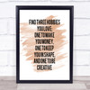 Three Hobbies You Love Quote Print Watercolour Wall Art