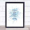 Karl Cheap Nothing Helps Inspirational Quote Print Blue Watercolour Poster Karl Cheap Nothing Helps Inspirational Quote Print Blue Watercolour Poster