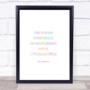 Karl Little Black Dress Rainbow Quote Print Karl Little Black Dress Rainbow Quote Print