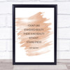 Karl Standard Beauty Quote Print Watercolour Wall Art