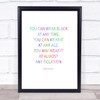 Christian Dior Wear Black Rainbow Quote Print