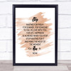 Stop Quote Print Watercolour Wall Art