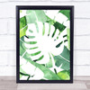 Beautiful Tropical Leaf Design 1 Framed Wall Art Print