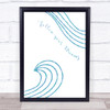Line Waves Dreams Framed Wall Art Print