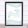 Line Waves Free Framed Wall Art Print