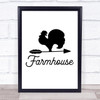 Farmhouse Quote Typogrophy Wall Art Print