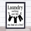 Laundry Sorting Out Life One Load At A Time Quote Typogrophy Wall Art Print Laundry Sorting Out Life One Load At A Time Quote Typogrophy Wall Art Print
