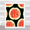 Watermelon Repeat Decorative Wall Art Print
