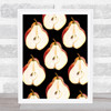 Pear Repeated Decorative Wall Art Print