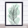 Watercolour Line Art Fern Leaf Decorative Wall Art Print