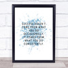 Success Inspirational Quote Print Blue Watercolour Poster