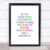Successful In This World Rainbow Quote Print