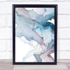Beautiful Watercolour Japanese Mountain Side Close Up Wall Art Print