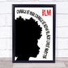 Black Lives Matter Silhouette Girl Black & White Wall Art Print Black Lives Matter Silhouette Girl Black & White Wall Art Print