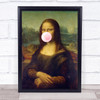 Mona Lisa Bubblegum Wall Art Print
