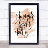 Summer Beach Party Quote Print Watercolour Wall Art