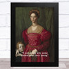 Renaissance Humour Woman & Child Funny Eccentric Wall Art Print