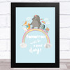 Captain Tom Tomorrow Will Be Rainbow Friends Statement Wall Art Print